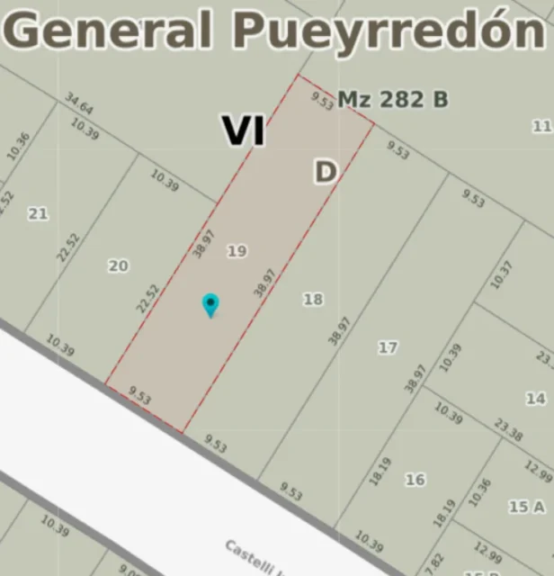 Lotes y terrenos en Venta — Castelli 1400