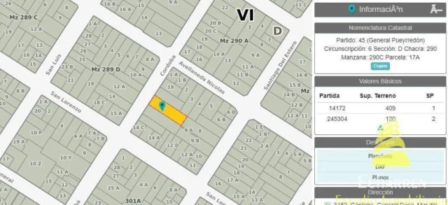 Lotes y terrenos en Venta — Córdoba 3148