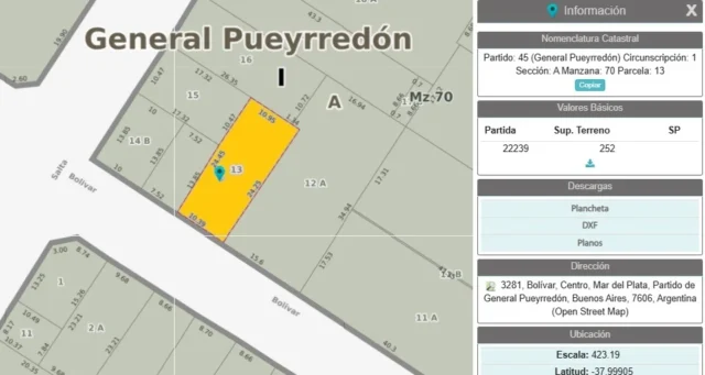 Lotes y terrenos en Venta — Bolivar 3200