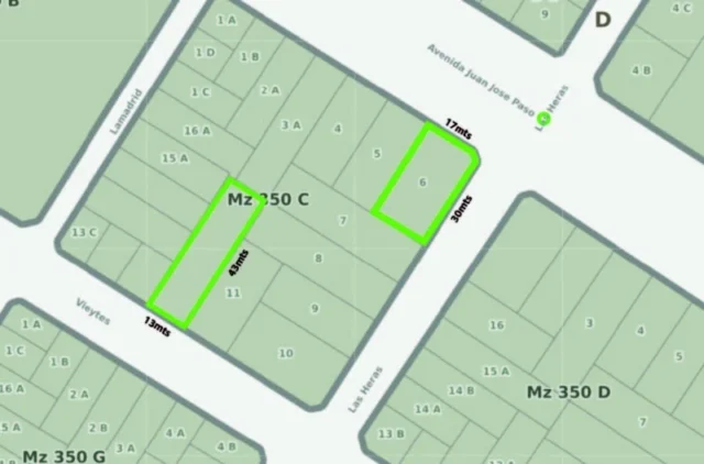 Lotes y terrenos en Venta — Av. Juan Jose Paso