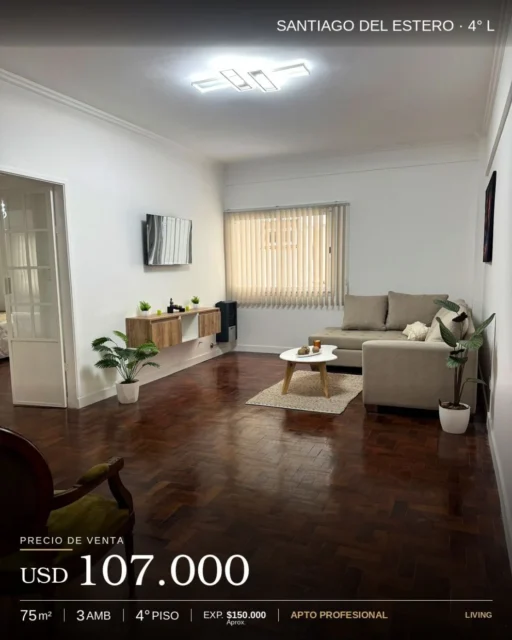 Departamentos, pisos y semipisos en Venta — Santiago del Estero 2329