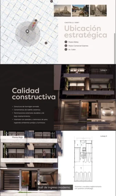 Departamentos, pisos y semipisos en Venta — Castelli 1600