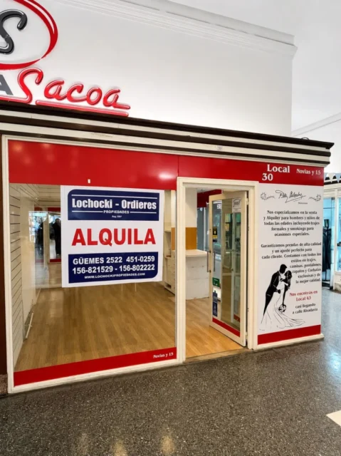 Locales en Alquiler — Galeria sacoa