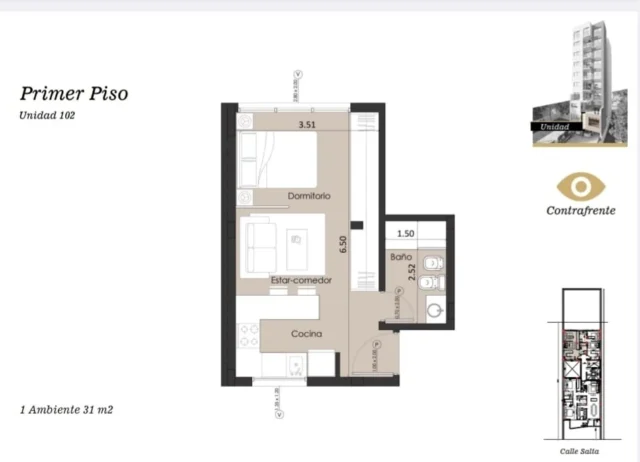 Departamentos, pisos y semipisos en Venta — Salta 3952