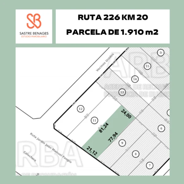 Lotes y terrenos en Venta — Ruta Nacional 226 S/N