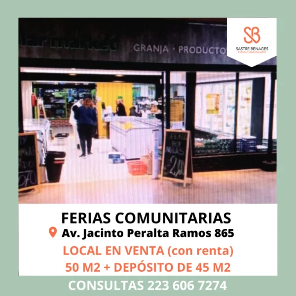 Locales en Venta — Jacinto Peralta Ramos 865