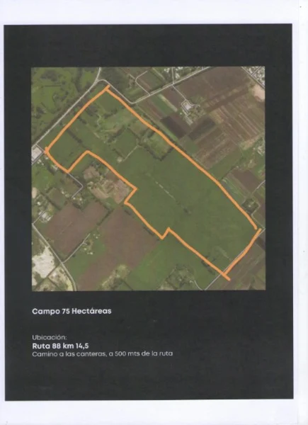 Campos y chacras en Venta — Ruta 88 km 14.5